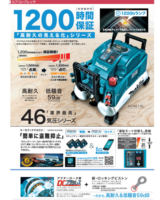 makita エアーコンプレッサー