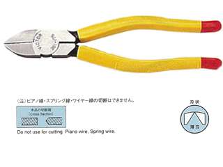 ビクター強力ニッパ薄刃(成型カバー付)　361A-200