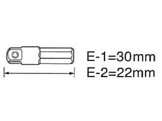 サンフラッグ　ソケットアダプター　(1本入）　E-1