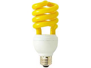 デンサン　電球形蛍光ランプ(スパイラル型)　防虫ランプ　EFD23-SSRM