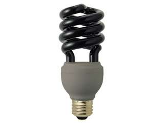 デンサン　電球形蛍光ランプ（スパイラル型） ブラックライト　EFD23-SSBK