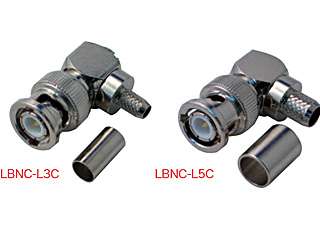 デンサン　BNC 型 L 形プラグ（半田・圧着タイプ）　LBNC-L3C
