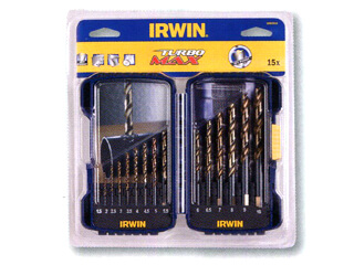 IRWIN　ドリルターボマックス15本セット　1.5－10.0mm　10503992