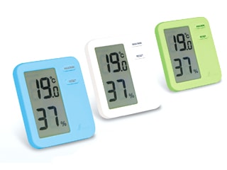 シンワ　デジタル温湿度計　HomeA　クリアパック　73044(ホワイト)