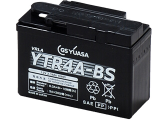 GSユアサ　VRLA（制御弁式）即用式液別12Vバッテリー　YTR4A-BS-GY3(液は付属してます)