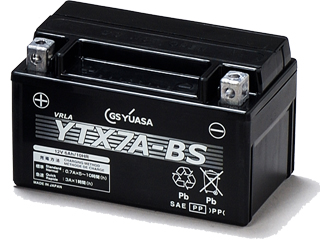GRユアサ　VRLA(制御弁式)即用式液別12Vバッテリー　YTX7A-BS-GY3（液別売）