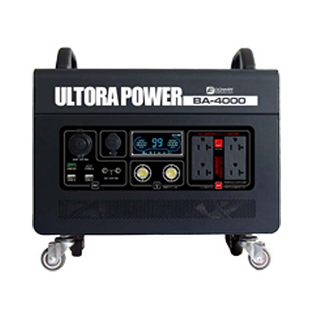 富士倉　定格2000W　ウルトラパワー電源4000　48V-32Ah（1,536Wh）　BA-4000