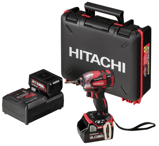 日立 インパクトドライバー 18V 6.0Ah ホワイト