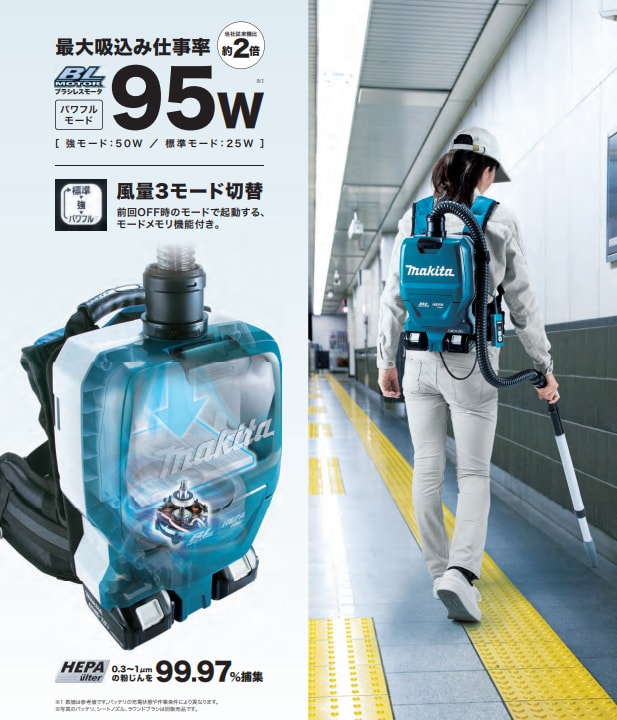 makita/マキタ 充電式背負クリーナ VC261DZ （バッテリ・充電器別売