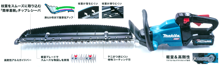 人気ショップ makita マキタ 充電式ヘッジトリマ 片刃式 40Vmax 刈込幅500mm MUH010GRDX バッテリBL4025 x 2本  充電器DC40RA付