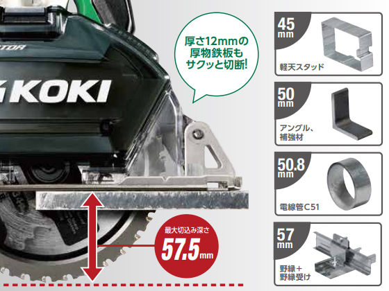HiKOKI CD3605DB(XP) 150mmコードレスチップソーカッタ ウエダ金物