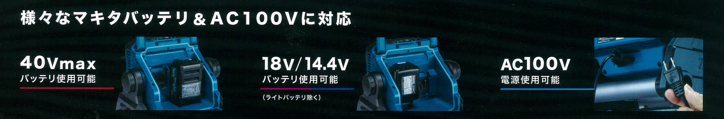 マキタ マキタ ML004G 充電式スタンドライト 14.4V/18V/40Vmax/AC100V (ACアダプタ付属・本体のみ※バッテリ・充電器別売)  コードレス