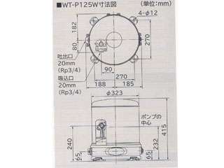 HiKOKI(日立工機)　WT-P125W　浅井戸用自動ポンプ