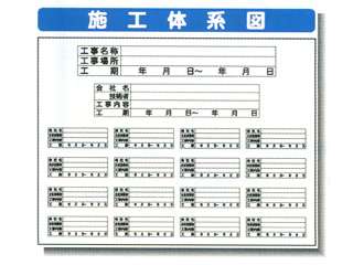 安全興業(株)　システム掲示板　施工体系図　SYSP-44