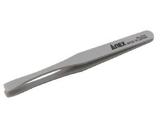 ANEX プラスチックピンセット　先丸平型120mm NO.234