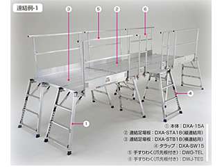 ピカ DXA・DWJ型足場台 (可搬式作業台)用 オプションパーツ DWJ-STA96