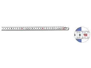 新潟精機　シルバースケール細巾　快段目盛　HS-30KD