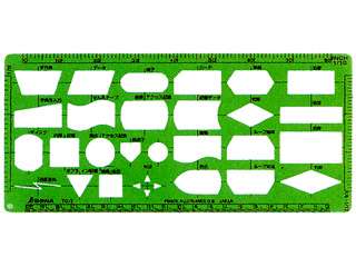 シンワ　テンプレート　TC-1　電算記号定規　66006