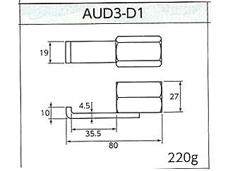KTC スライドハンマプラー板金フックセット[4コ組] ATUD304 ウエダ金物 