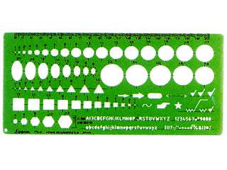 シンワ　テンプレート　TH-4　一般総合定規（中）　66024