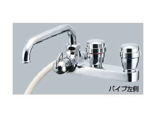 カクダイ　2ハンドルシャワ混合栓(台付)　152-302