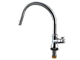 カクダイ　水栓金具　立形スワン水栓　700-728-13