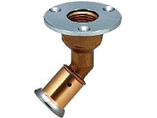 カクダイ　フレキ管・樹脂管　ＪＫロック45°ユニット取出し金具（ワンタッチ）　610-025-13A