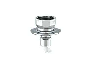 カクダイ　洗濯機給水ホース接続金具(W26山20回転パイプネジ)　洗濯機用ニップル（ストッパーつき）　772-004