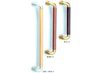 シロクマ　L形ビッグハーモニー取手オン（片面用）　600mm　No.131S(シルバー・ライトオーク)