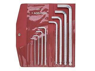 旭金属工業 AQS ロングボールポイント六角棒レンチセット AQS0810