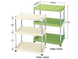 サカエ　ニューパールワゴン　固定タイプ　PMN152M