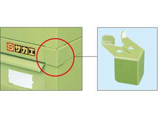 サカエ　工具管理ユニット用オプション・ずれ止め金具　KUSK