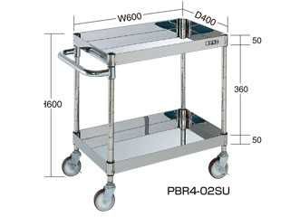 サカエ　ステンレス　ニューパールワゴン　PBR4-02SU