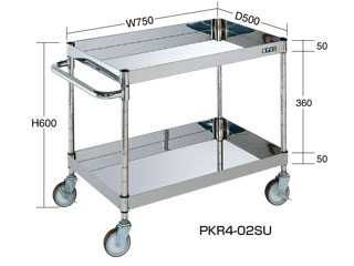 サカエ　ステンレス　ニューパールワゴン　PKR4-02SU