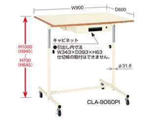 サカエ　軽量セルワーク作業台　CLA-9060PIA