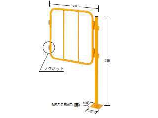 カラー SAKAE/サカエ セイフティーフェンス(丸支柱タイプ) NSF-121MT murauchi.co.jp - 通販 - PayPay