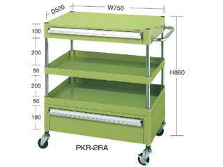 サカエ　ニューパールワゴン引出し付　PKR-2RA