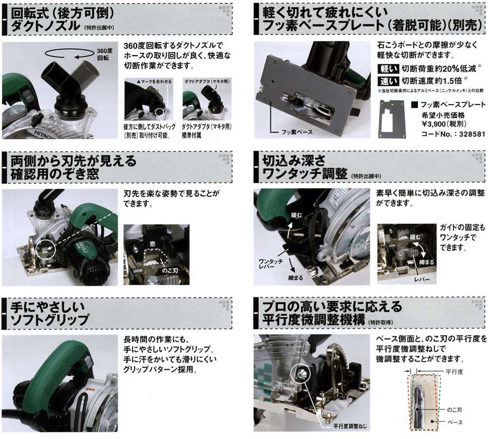 HiKOKI(日立工機) C4YC(N) 集じん丸のこ 100mm ウエダ金物【公式サイト】