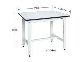 サカエ　軽量作業台（パールホワイト）　ＫＫ−３８Ｗ