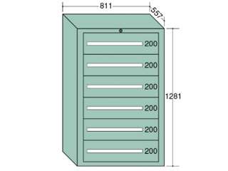 大阪製罐 キャビネット　高さ1200型　若草色　DX1203