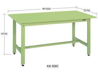 サカエ　軽量作業台ＫＫタイプ　カブセ天板仕様　ＫＫ−５９Ｃ