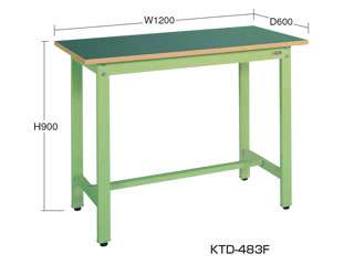 サカエ　中量立作業台ＫＴＤタイプ　ＫＴＤ−４８３Ｆ