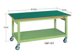 サカエ　中量作業台ＫＢタイプ移動式　ＫＢＦ−１５７