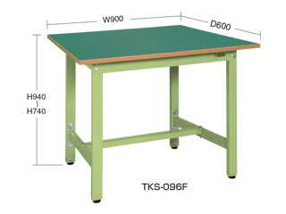 サカエ　軽量高さ調整作業台ＴＫＳタイプ　ＴＫＳ−０９６Ｆ
