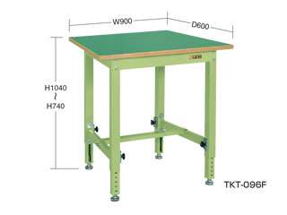 サカエ　中量高さ調整作業台ＴＫＴタイプ　ＴＫＴ−０９６Ｆ