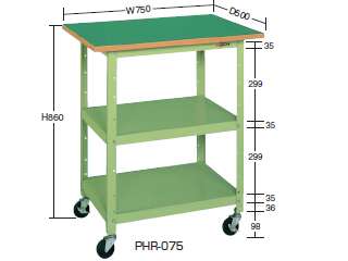 サカエ　一人用作業台・軽量移動式　ＰＨＲ−０７５