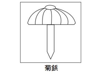 WAKAI　真ちゅう　菊鋲　12mm　1300711（1000本）