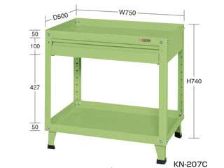 サカエ　スーパーワゴン　固定タイプ　ＫＮ−２０７Ｃ
