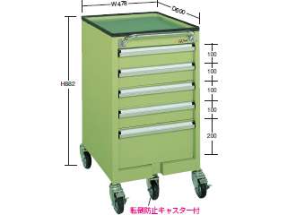 サカエ　重量キャビネットワゴン　ＳＷ−５