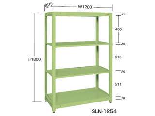 サカエ　スチールラック　ＳＬＮ−１２５４
